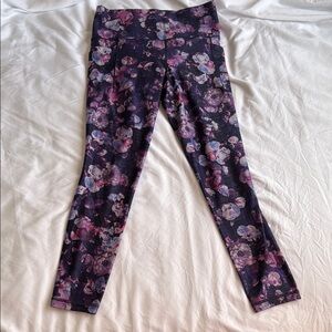 Athleta women’s floral leggings yoga pants